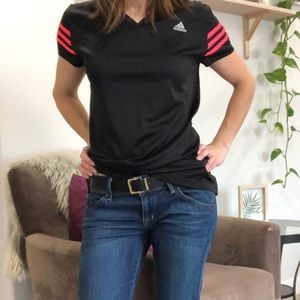 ADIDAS Black Running Climalite Shirt Large